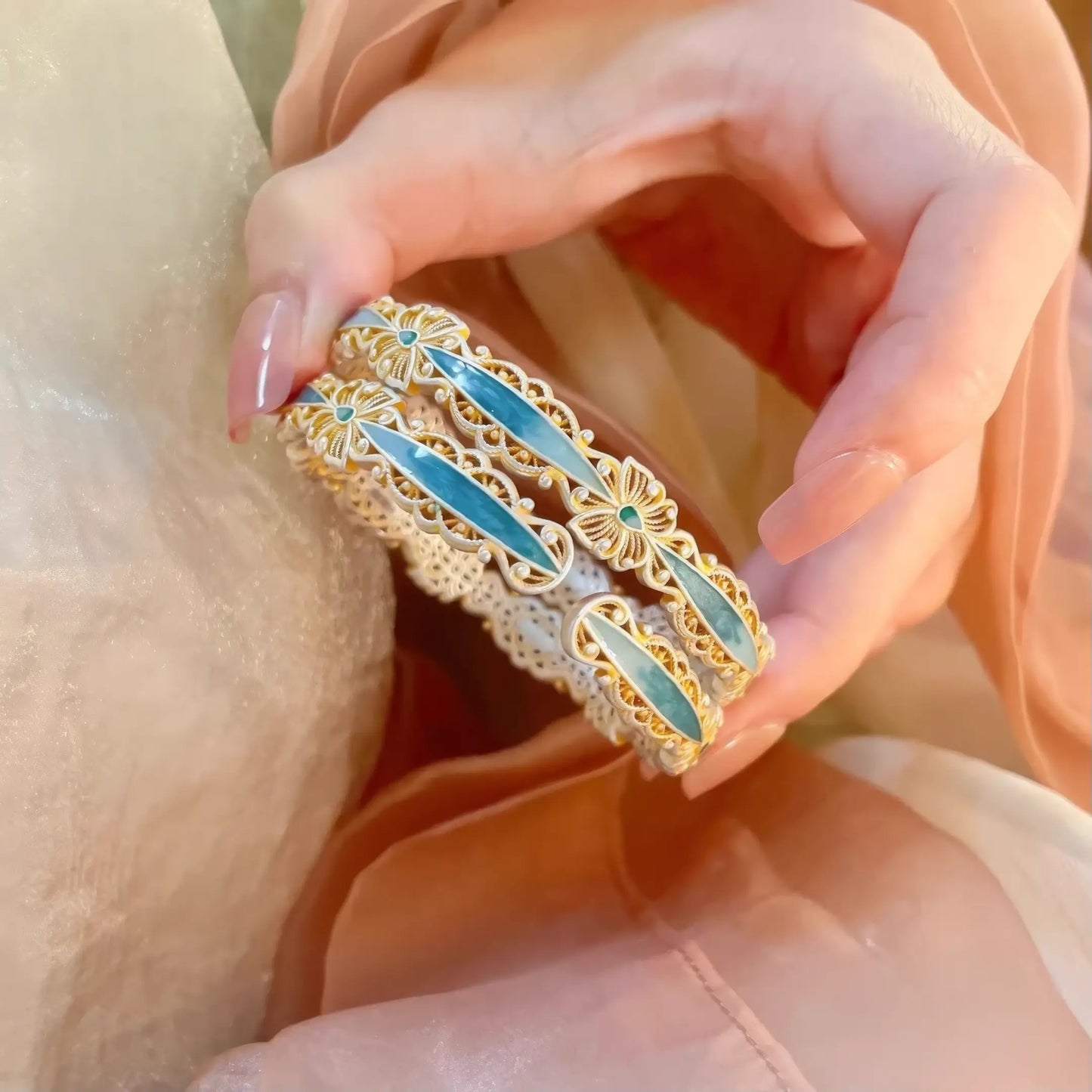 Butterfly Filigree Open Bangle