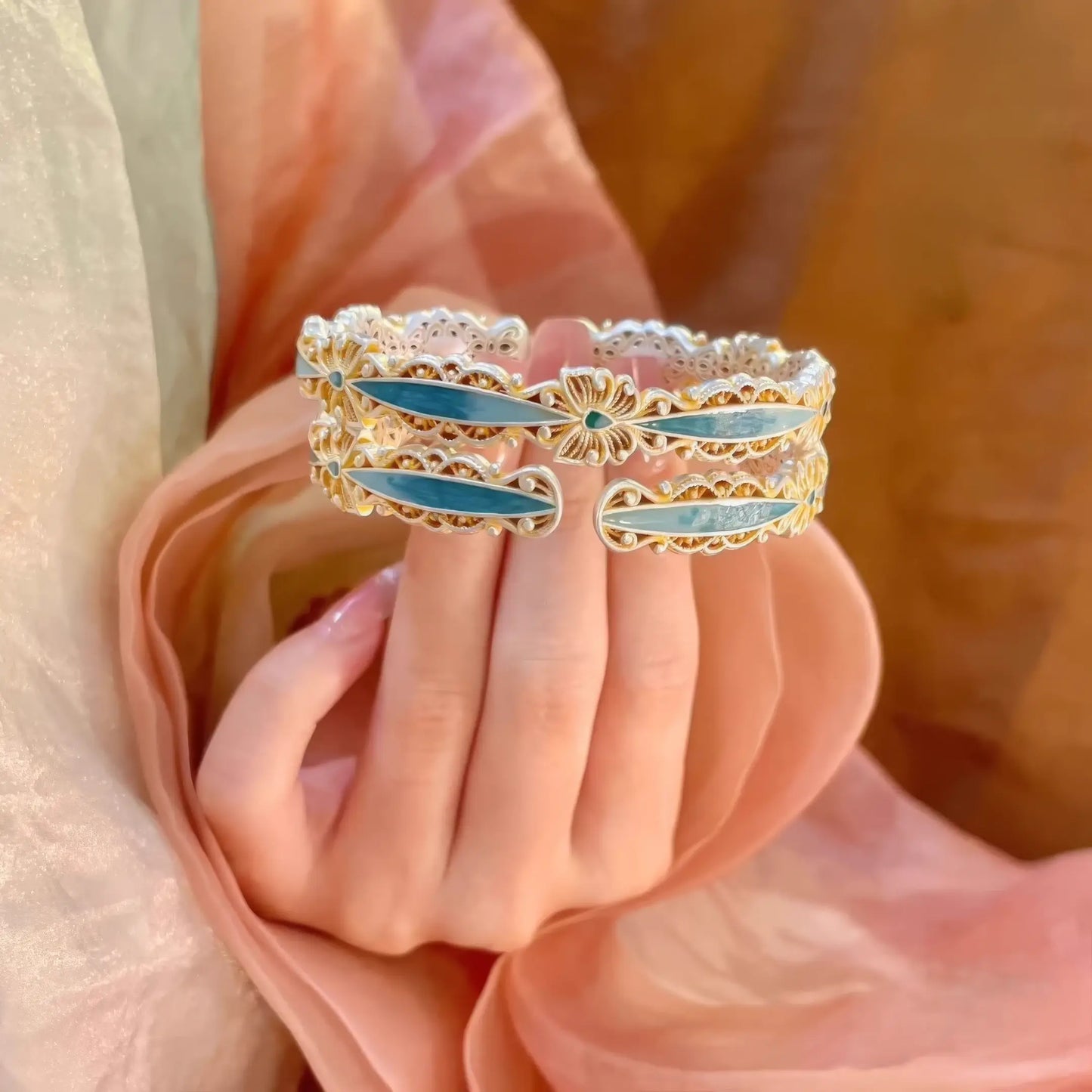 Butterfly Filigree Open Bangle