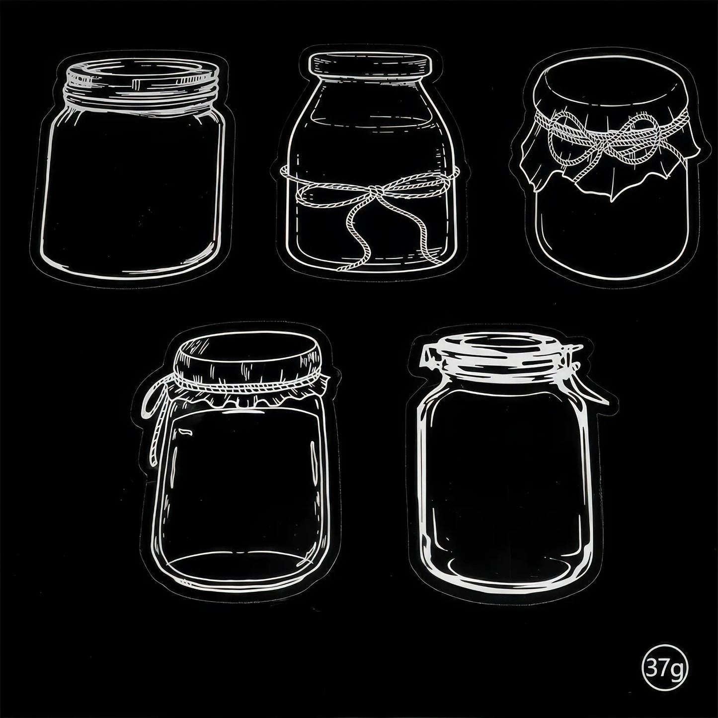 Set of blank transparent bookmarks, packaged, ready for DIY pressed flower designs