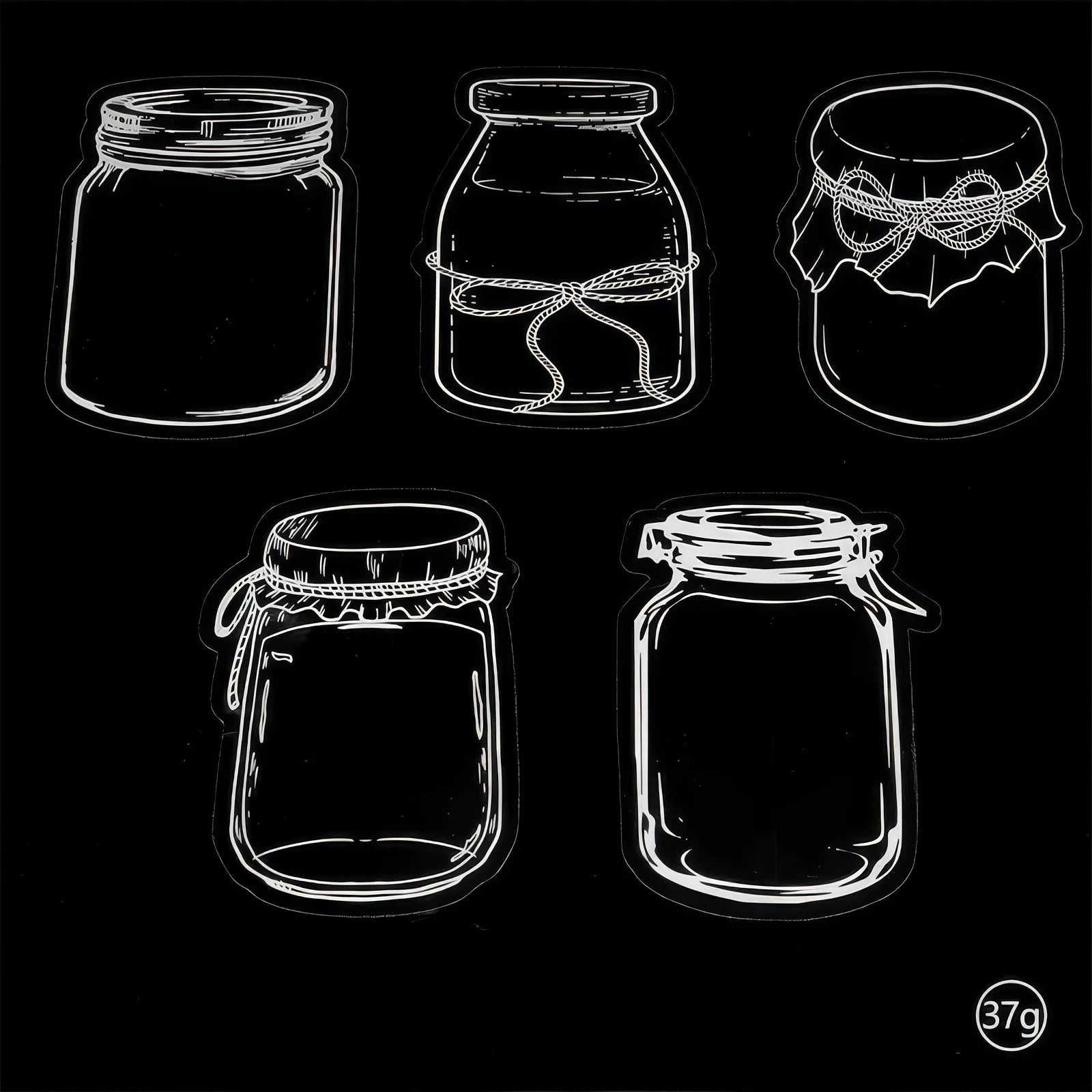 Set of blank transparent bookmarks, packaged, ready for DIY pressed flower designs