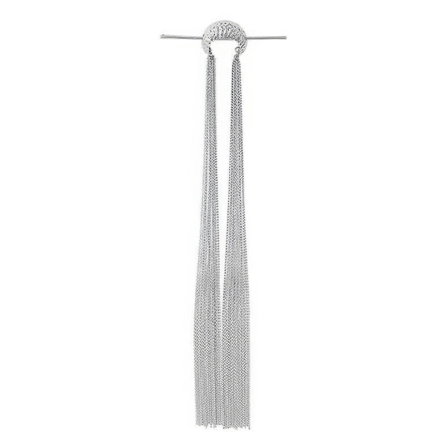 Extra - long tassel hairpin isolated on white background