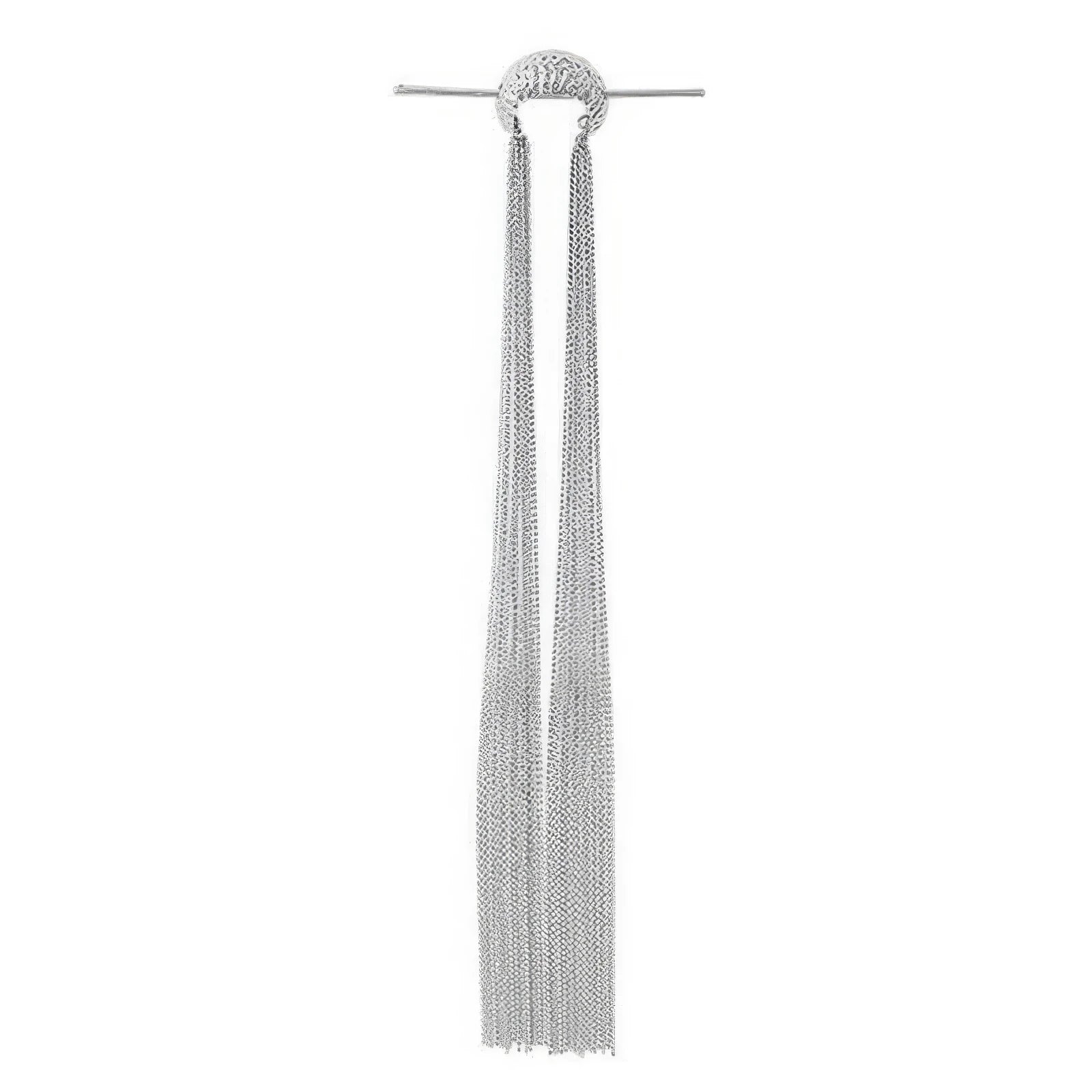 Extra - long tassel hairpin isolated on white background