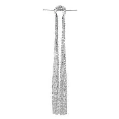 Extra - long tassel hairpin isolated on white background
