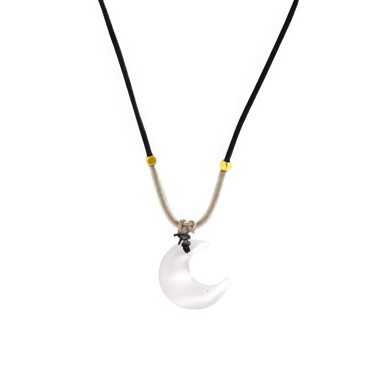 New Chinese style cat's eye moon pendant, isolated on white background