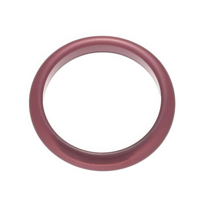 Purple resin geometric round bangle, isolated on white background