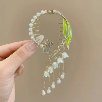 Butterfly Tassel Hair Updo Fixator