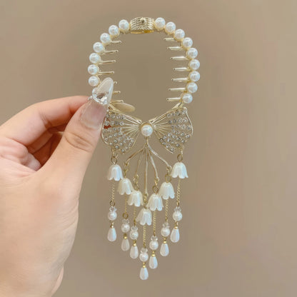 Butterfly Tassel Hair Updo Fixator