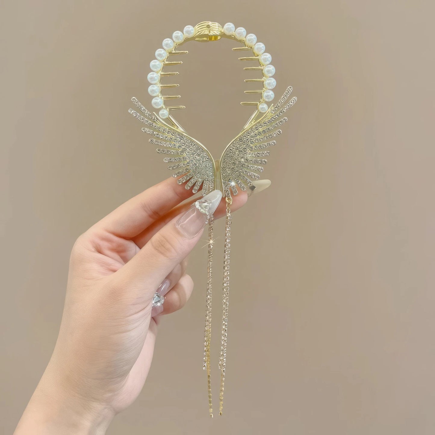 Butterfly Tassel Hair Updo Fixator